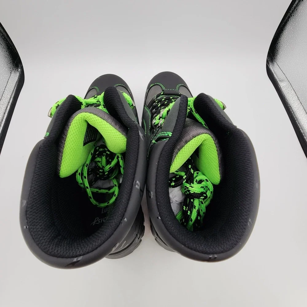 Lugz x Psychworld Ridgeline Chukka Boots Men 10 Black & Green Lace Up NEW in Box